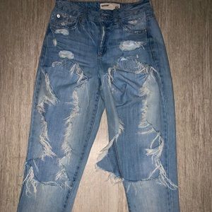 Super ripped jeans from garage